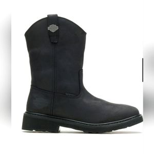 Harley Davidson Men's Altman Western Classic Boot size 11 Waterproof black. NWT